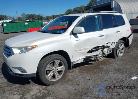 2012 Toyota Highlander Limited V6 z USA, uszkodzony, nr VIN 5TDDK3EH7CS142603